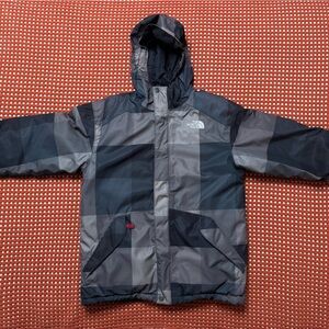 The North Face Kids Black and Gray Puffer Jacket